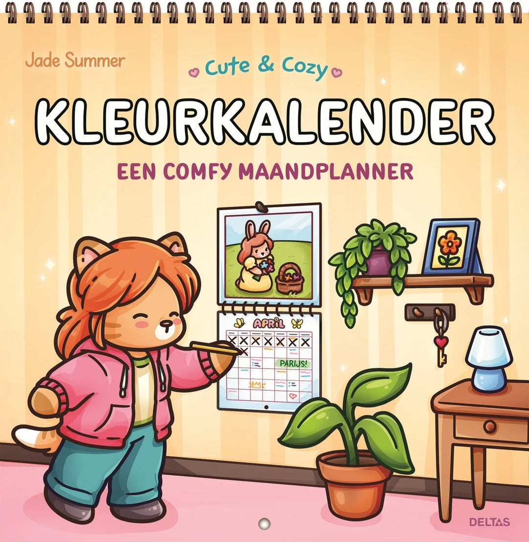 Cute &amp; Cozy Kalender om in te kleuren - Jade Summer