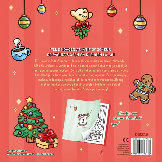 Cozy Christmas Adventskalender Om In Te Kleuren Ja